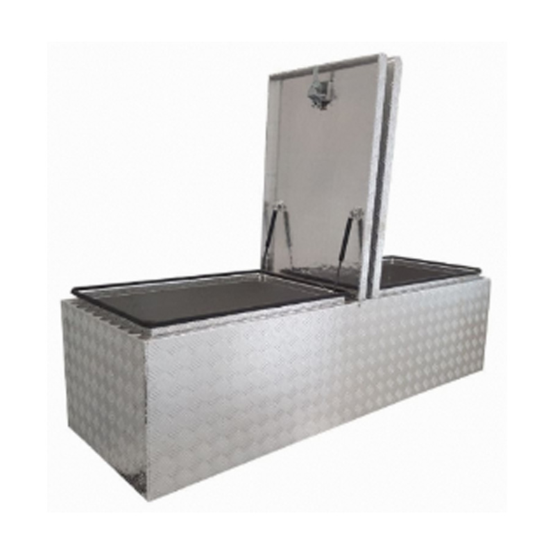 Campler Flat Top Dual 2 Tapa Barra de herramientas de aluminio de barra de trailer
