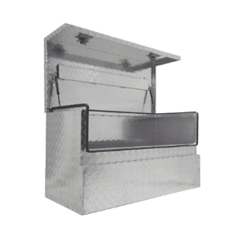 Caja de herramientas de aluminio de barra de trailer de remolque de caja de herramientas 3/4