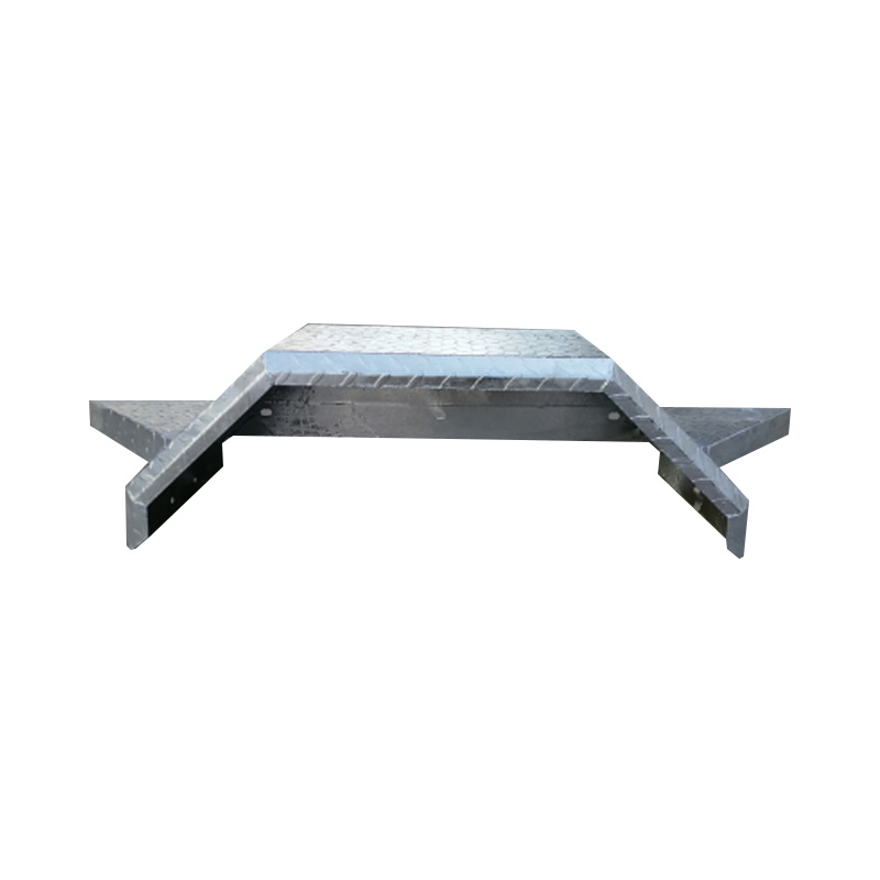 Cerrematero de remolque galvanizado de un solo eje de 14 'con paso lateral