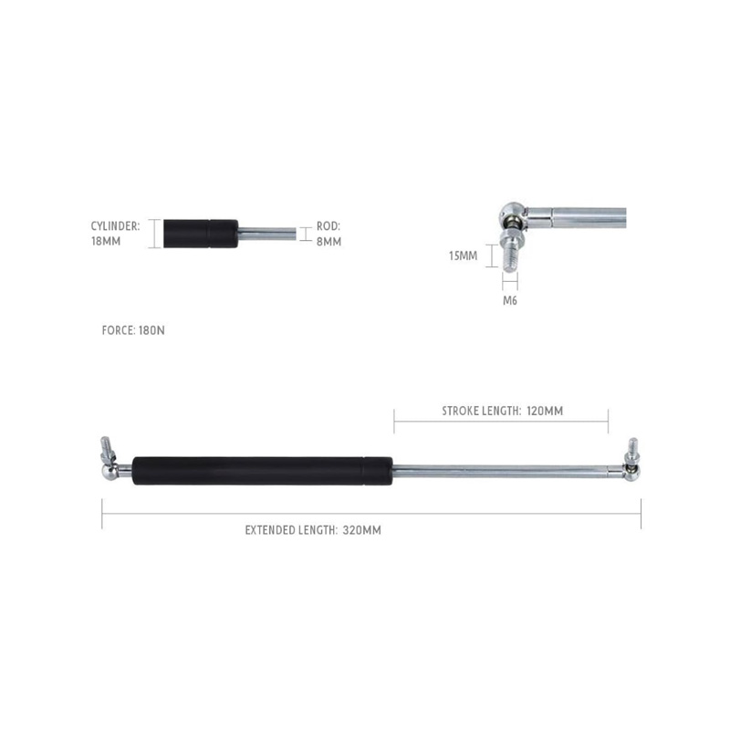 Strut de gas 120-320/180n GS120-320-180N