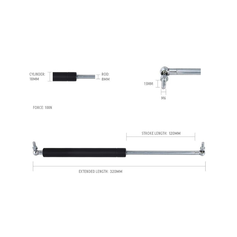 Strut de gas 120-320/100n GS120-320-100N