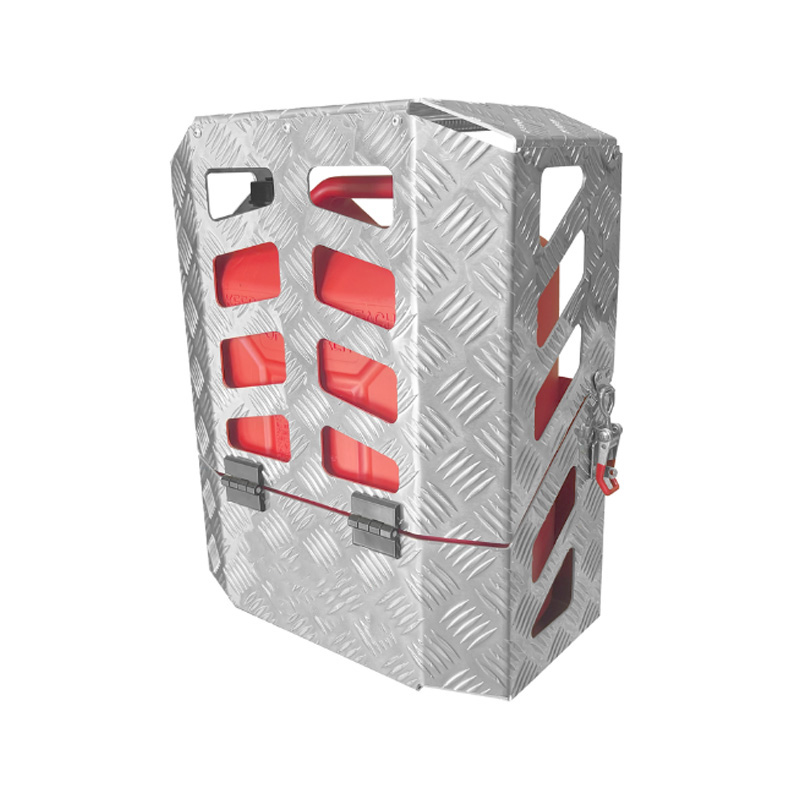 400 x 220 x 500 mm Aluminio Ute Camping Camper Camper Jerry Can Bottle Sopper Pad Caja de herramientas bloqueable